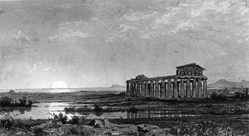 William Stanley Haseltine - Temple of "Ceres" at Paestum - Walters 371557